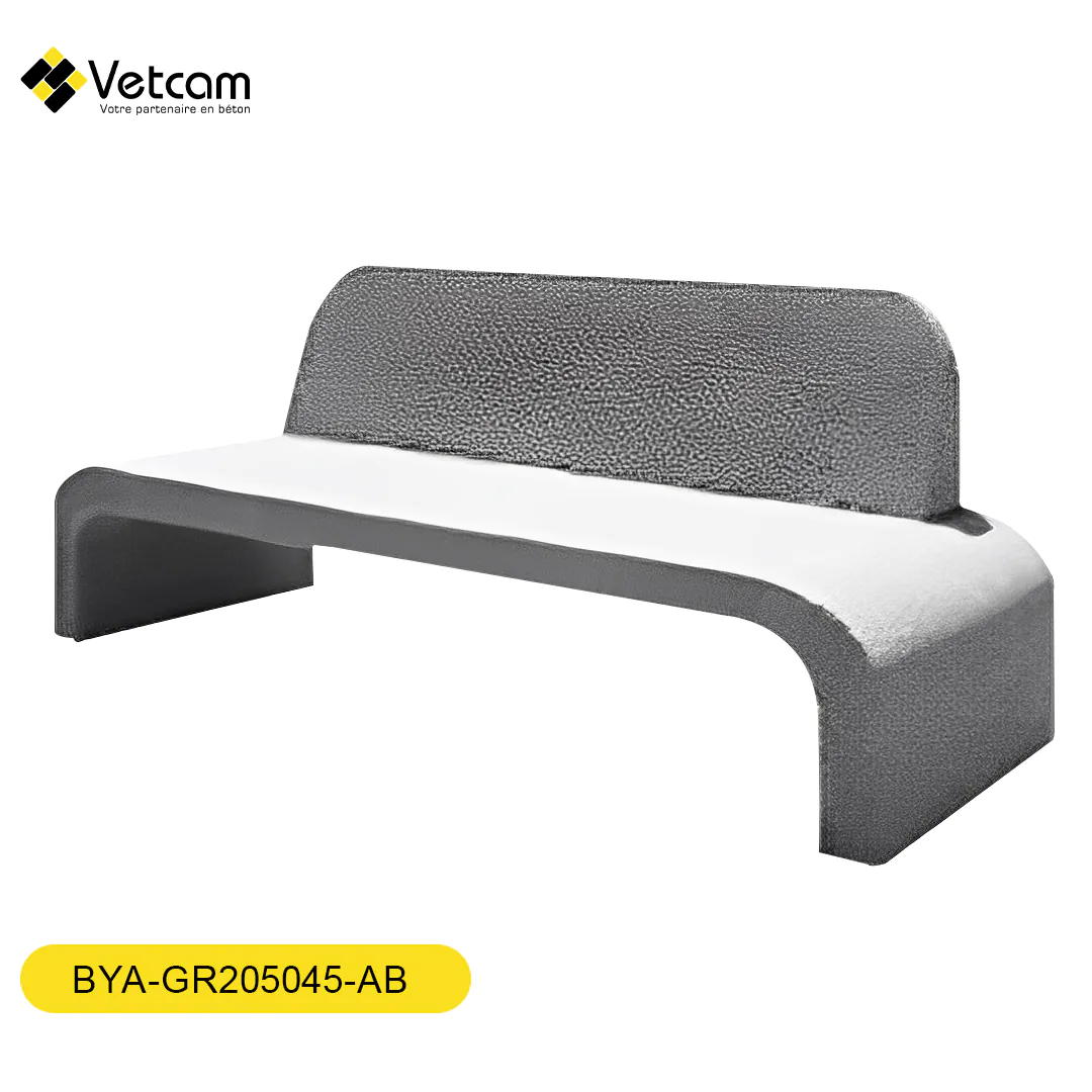 Banc Yaz Dossier béton