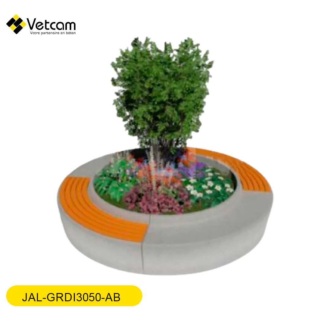 Jardinière Alma 2 assises en bois